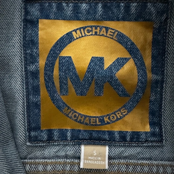 MK denim belted jacket size S NWT - Picture 3 of 7